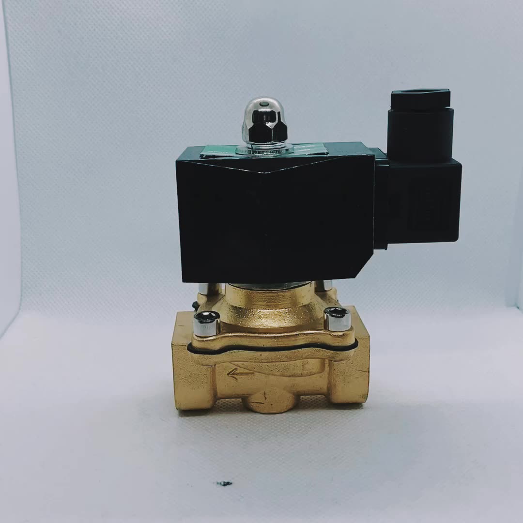 Электромагнитный клапан Acarps 1-1/4" латунный NC 220В