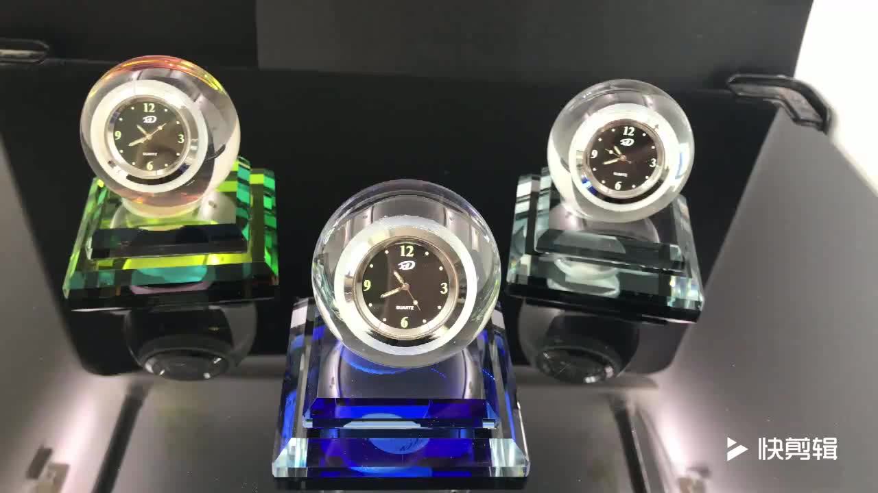 Hot Selling Crystal Ball With Clock Car Perfume Seat Car Creative Gift Decoration Interior