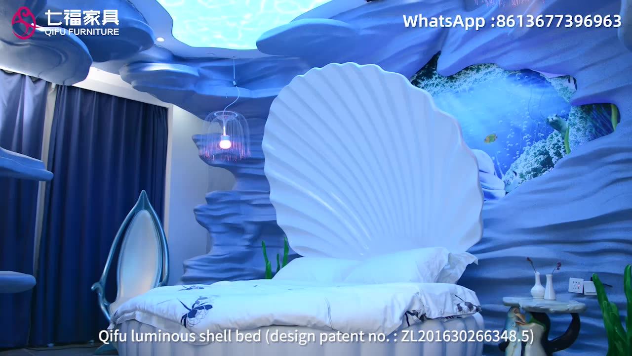 Customized Modern Creative Bed Hotel Interest Bed Double Vibration Love