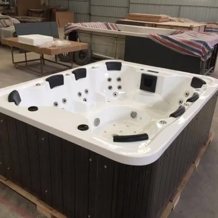 Electrical Jacuzy Outdoor Acrylic Hot Tub Massage Bathtubs 8 Person
