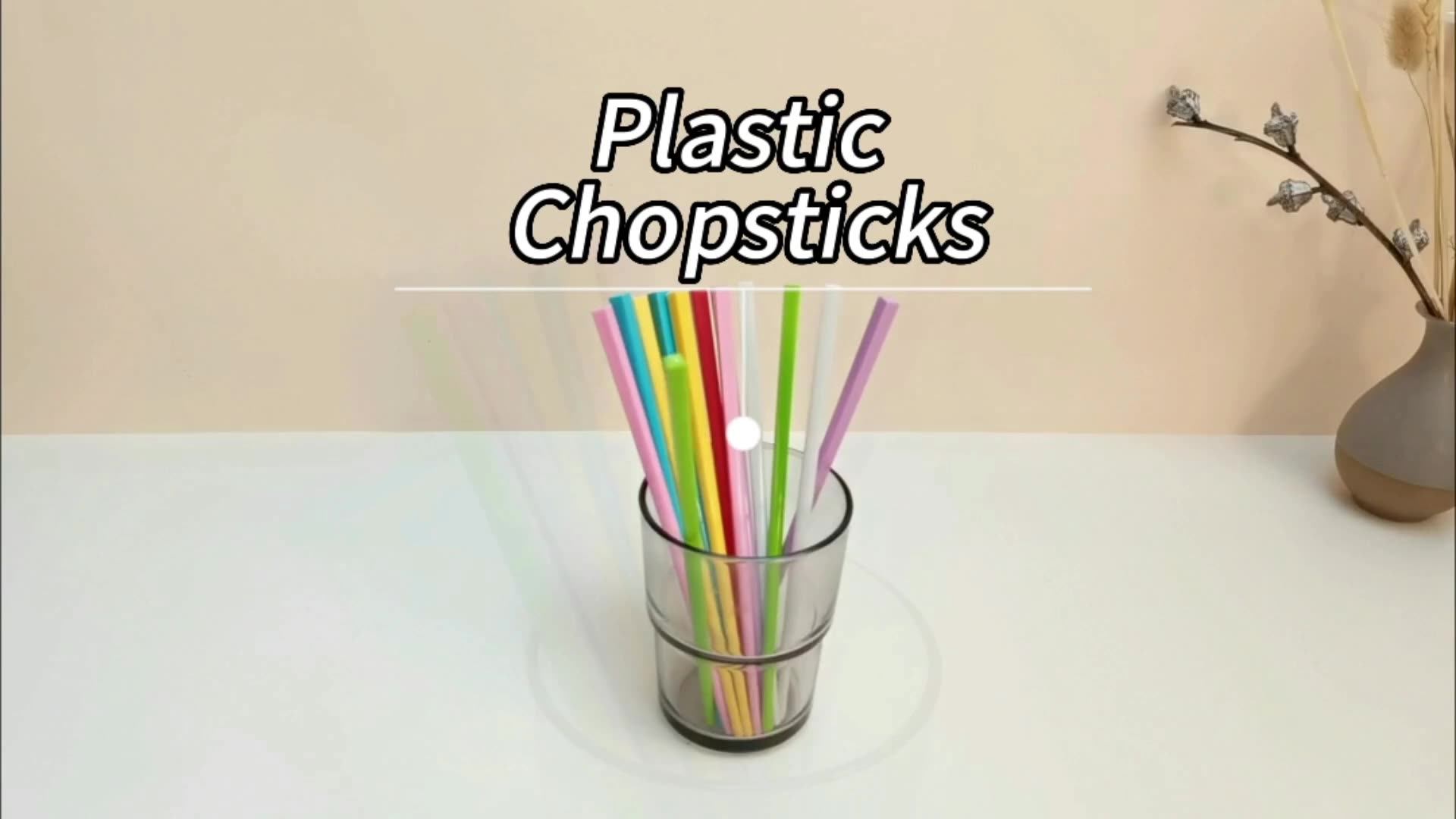 Wholesale Custom Colorful Plastic Abs Chopstick Palillos Pink Japanese