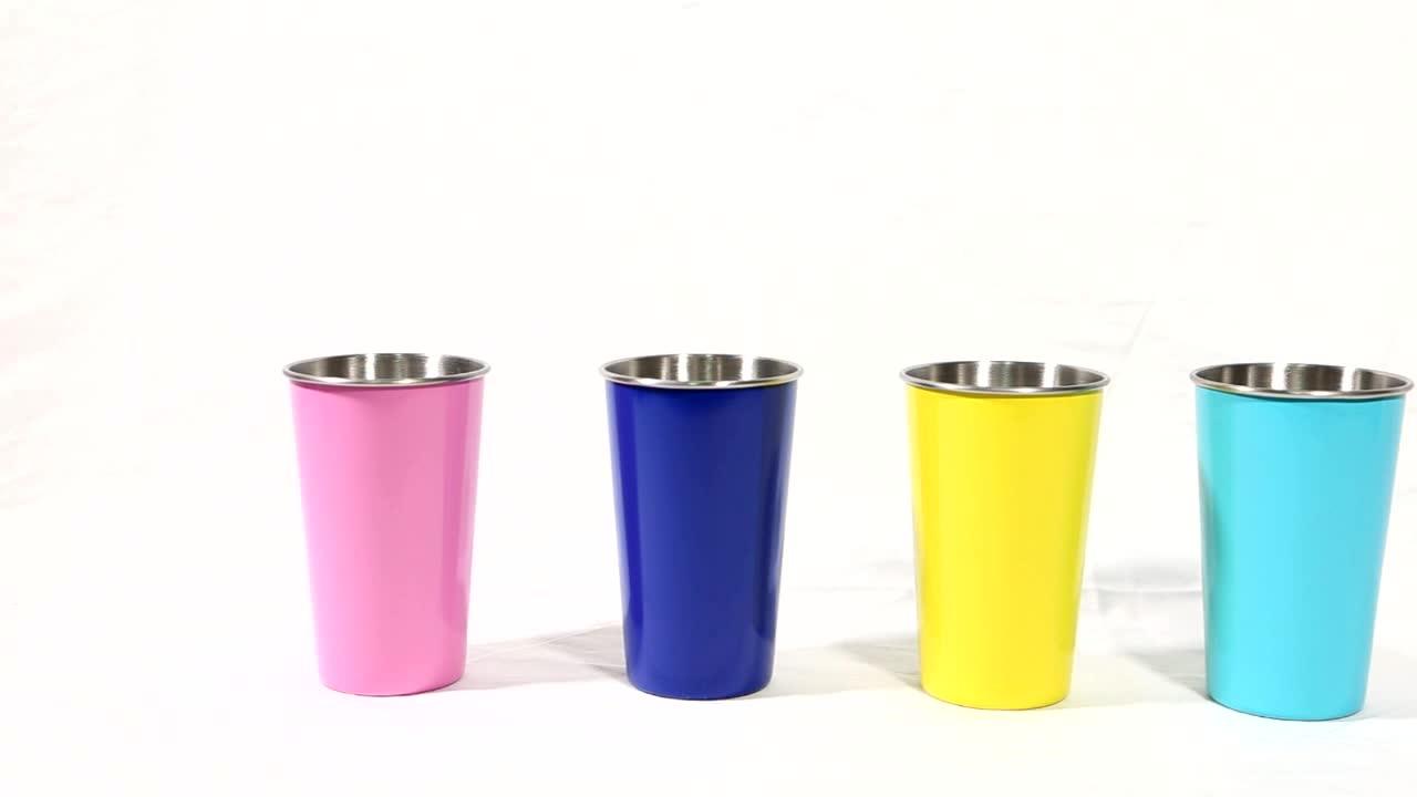 Ecofriendly Metal Drinking Cup China Pint Glass Stainless Steel Mug