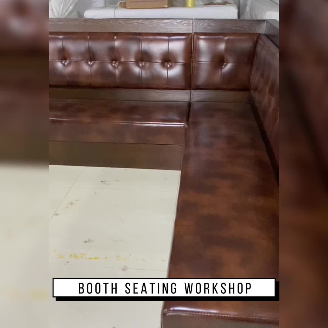 Half Round Restaurant Booths With Dining Tables And Chairs Set Used