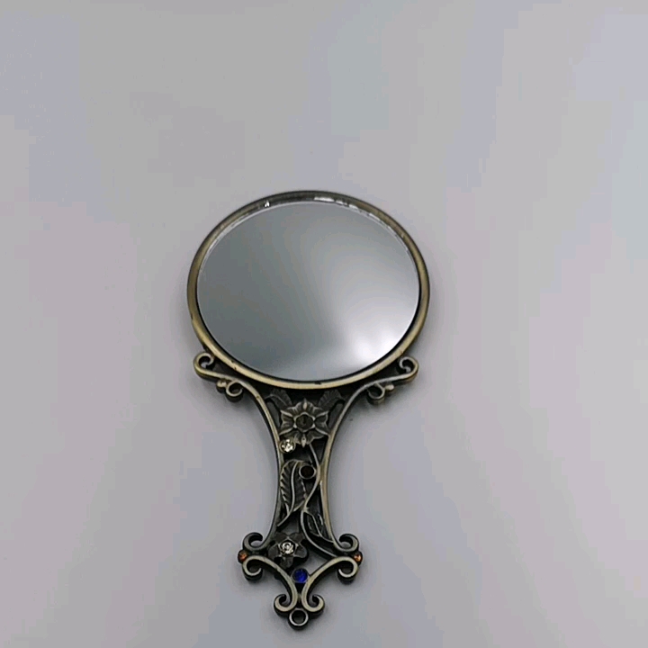  Creative Retro Handle Mirror Cosmetic Portable Hand Mirrors - Buy ...