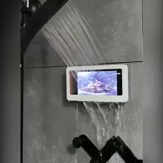 Bathroom Free Of Punch Waterproof Cell Phone Bag Toilet Wall Mounted