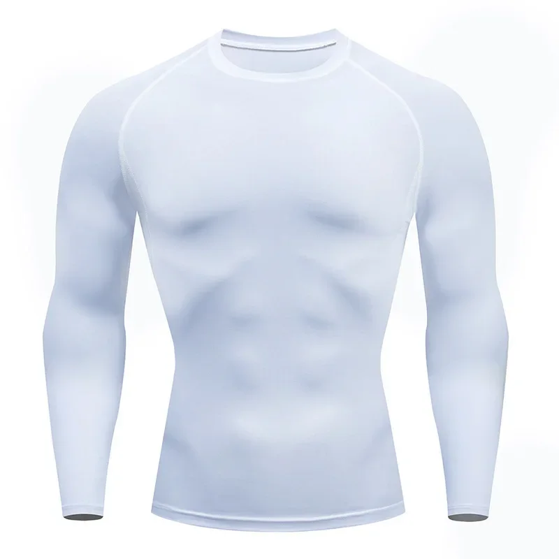 Men's long-sleeve basketball leggings, tight fitness bottom, quick-drying and breathable running and fitness training body shaping garment