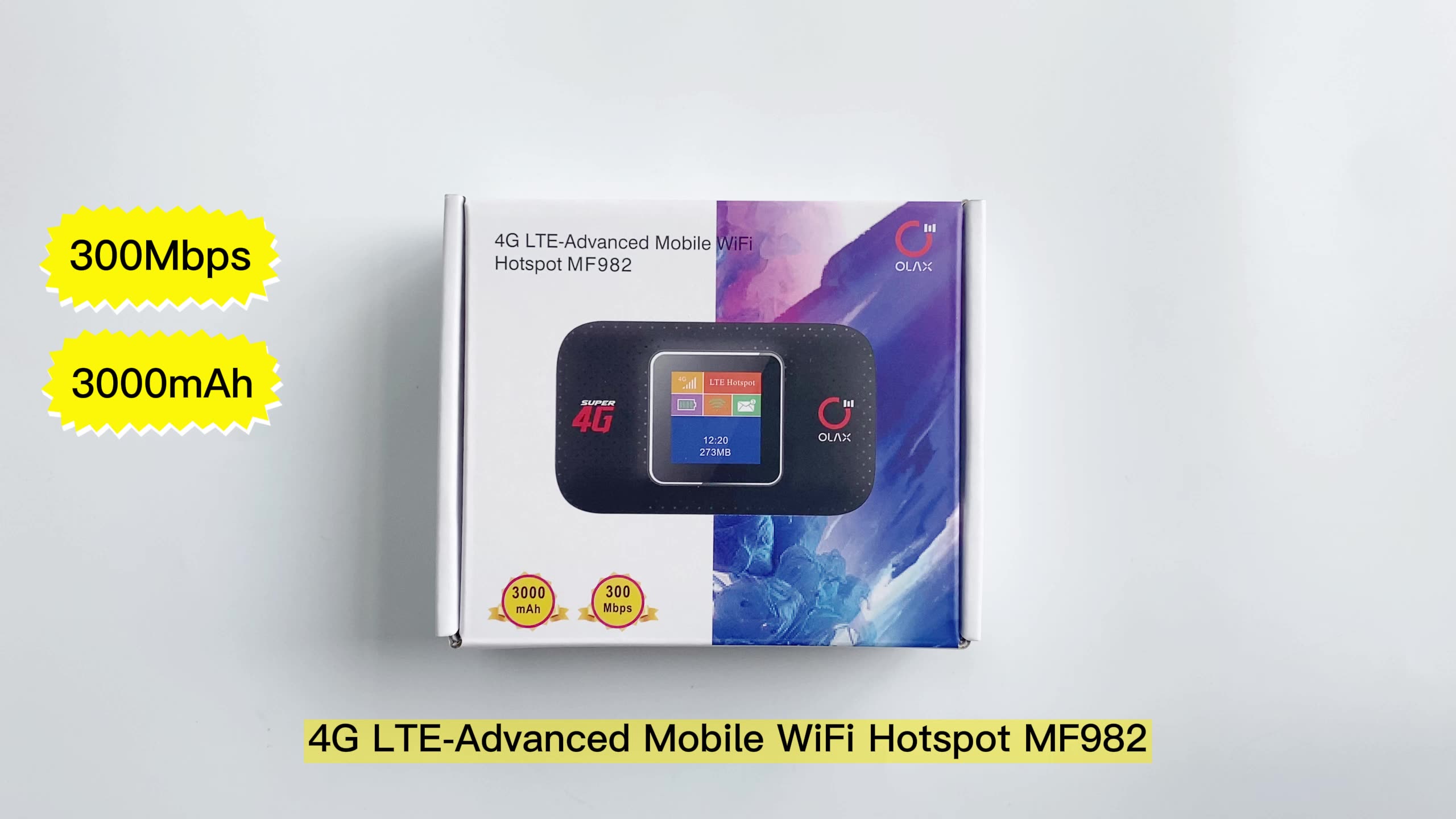 Olax Mf982 Black Portable Modem 4g Wifi Unclocked 300mbs Router Wireless Mobile Phone