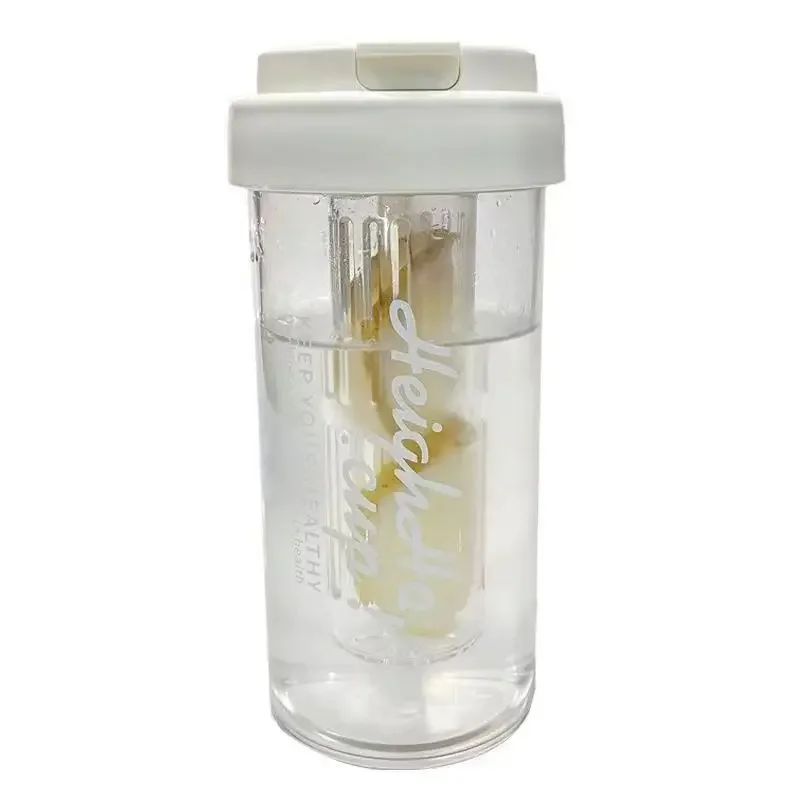 High-value water cup girls new 2023 with tea septum sippy cup large capacity portable plastic cup summer students