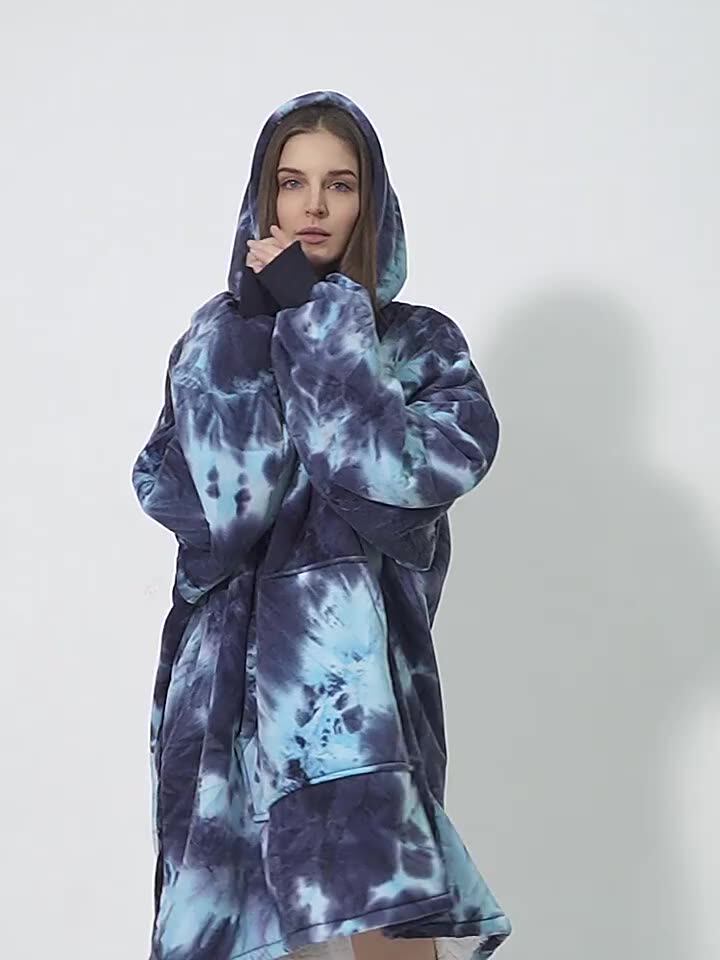 Wearable Blanket Hoodie Hoddies Oodie Adult And Kids Winter Warm
