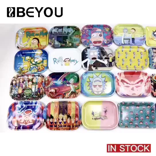 Wholesale Tin Rolling Tray Smoking Accessories Metal Rolling Tray With