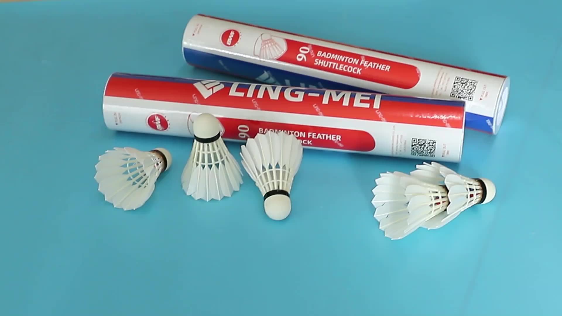 Retail Original Goose Feather Badminton Shuttlecocks Ling Mei 80 Buy Lingmei Shuttlecock