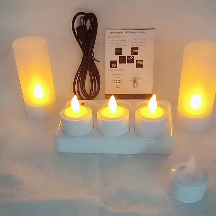 Rechargeable Led Tea Light Candles Wholesale For Restaurant Decoration