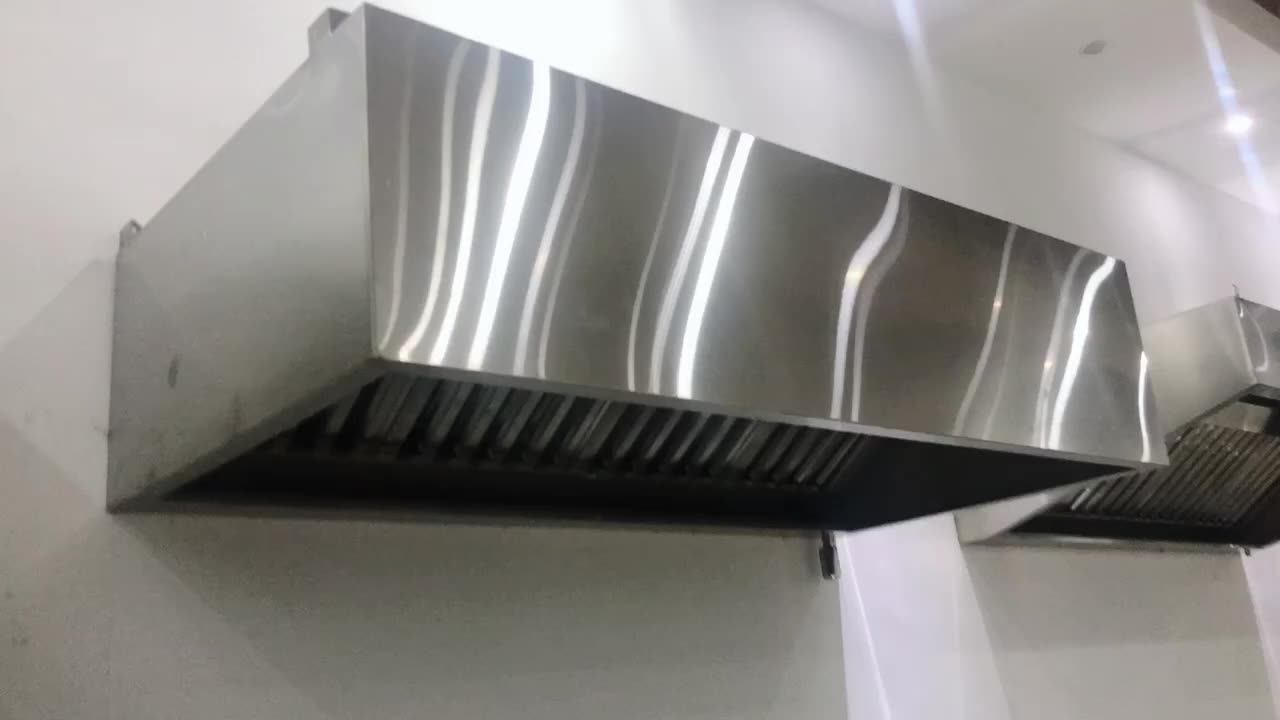 Stainless Steel Restaurant Chimney Island Hoods Commercial Industrial