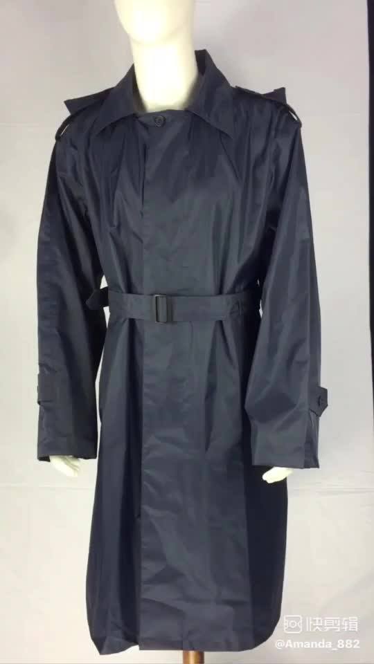 Military Navy Blue Raincoat Long Waterproof Raincoat With Hood Buy