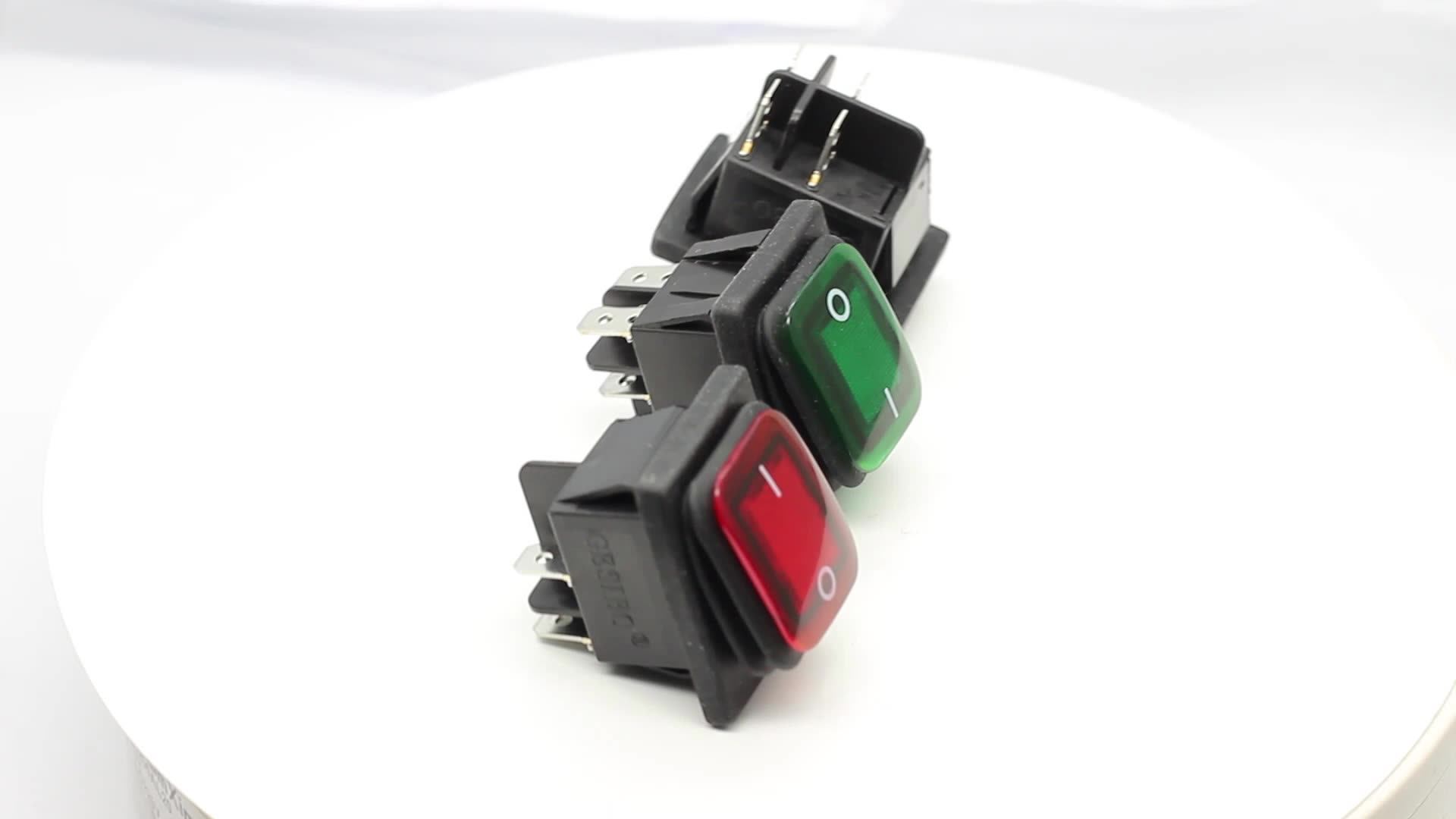 4pin On-off Dpst 16a 250v Rocker Switch T85 Ip67 Sealed With Waterproof ...