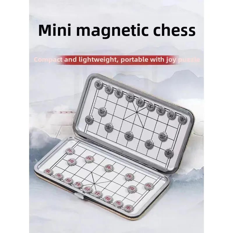 Chinese Chess Mini Portable Magnet Chess Adult Students Children Beginner Chess Magnet Small Chess