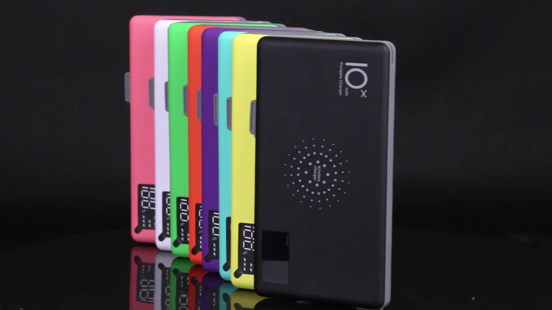 Best Universal Power Banks Wireless 10000mah With 3in1 Builtin Cable