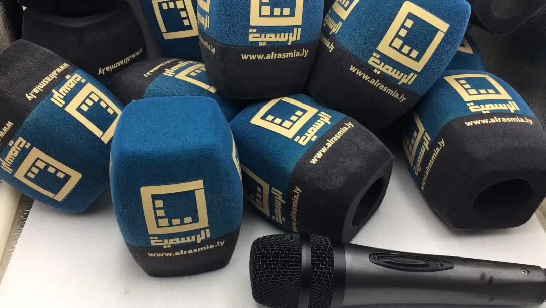 Reporter Microphone Foam Cover Two Color Flocking Uv Protection
