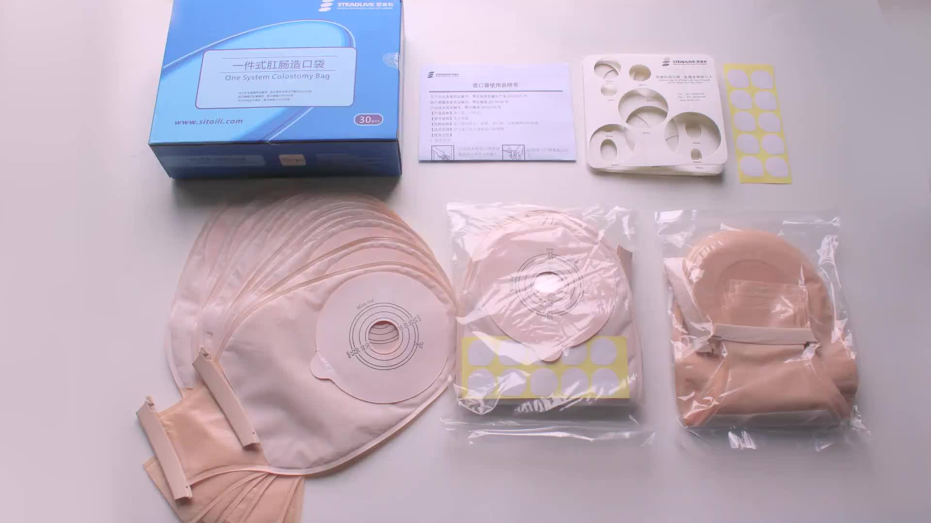 One Piece Drainable Ostomy Stoma Bag 55mm Buy Ileostmy Bag,Ostomy