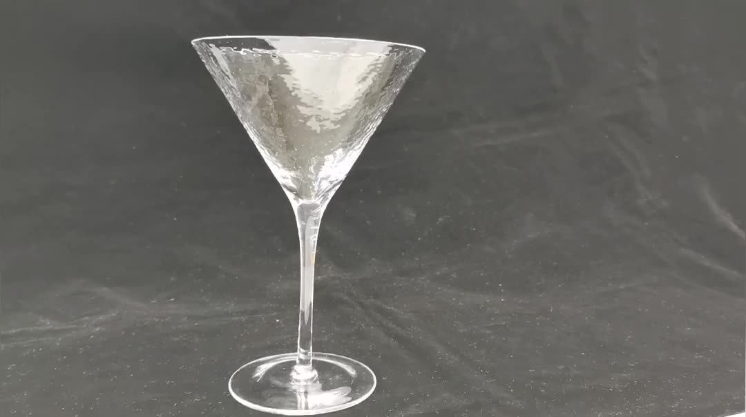 Samyo Modern & Unique Crystal Glass With Stem Large Tall Martini
