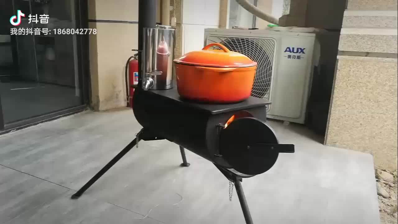 Warmfire Portable Pipe Oven For Tent Stove,Firewood Cooking Stove