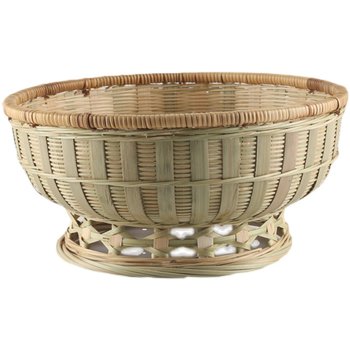 Household handmade bamboo baskets, bamboo baskets, fruit drainage