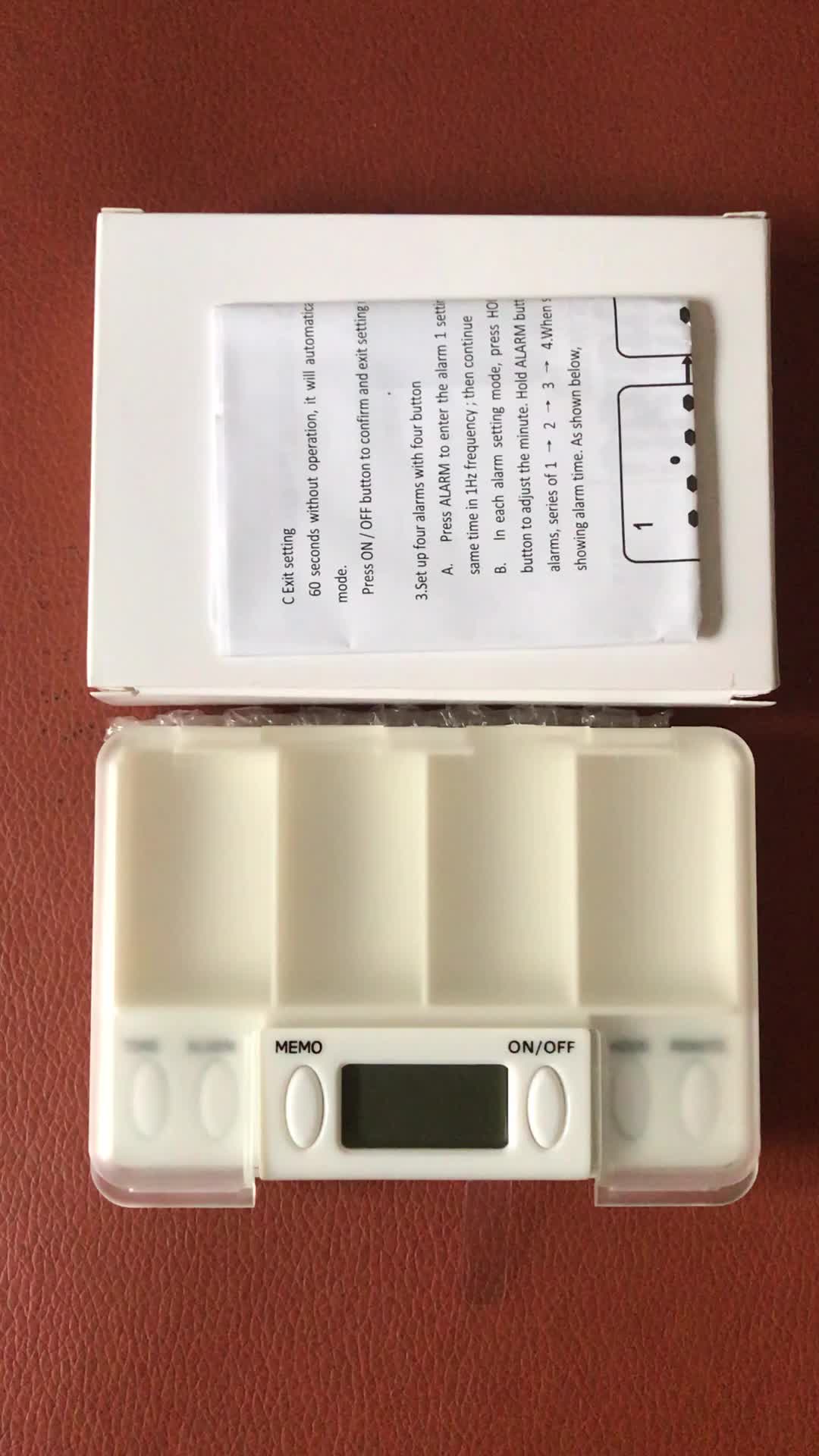 Electric Digital Pill Box Case Timer 7 Days Pill Box With Alarm,Weekly