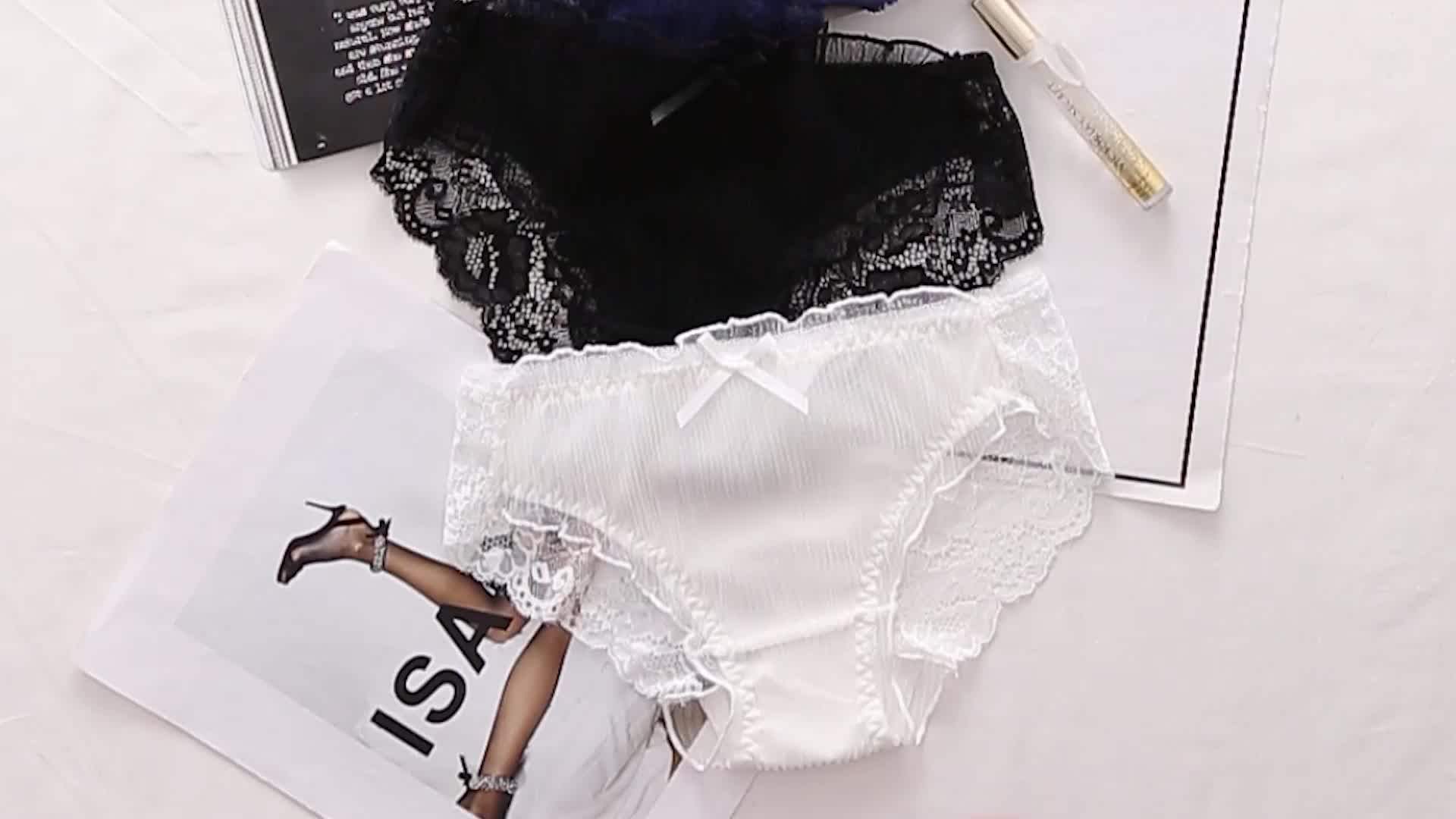 Six Rabbit Women's Lace Panties Sexy Underwear Transparent Young Girls