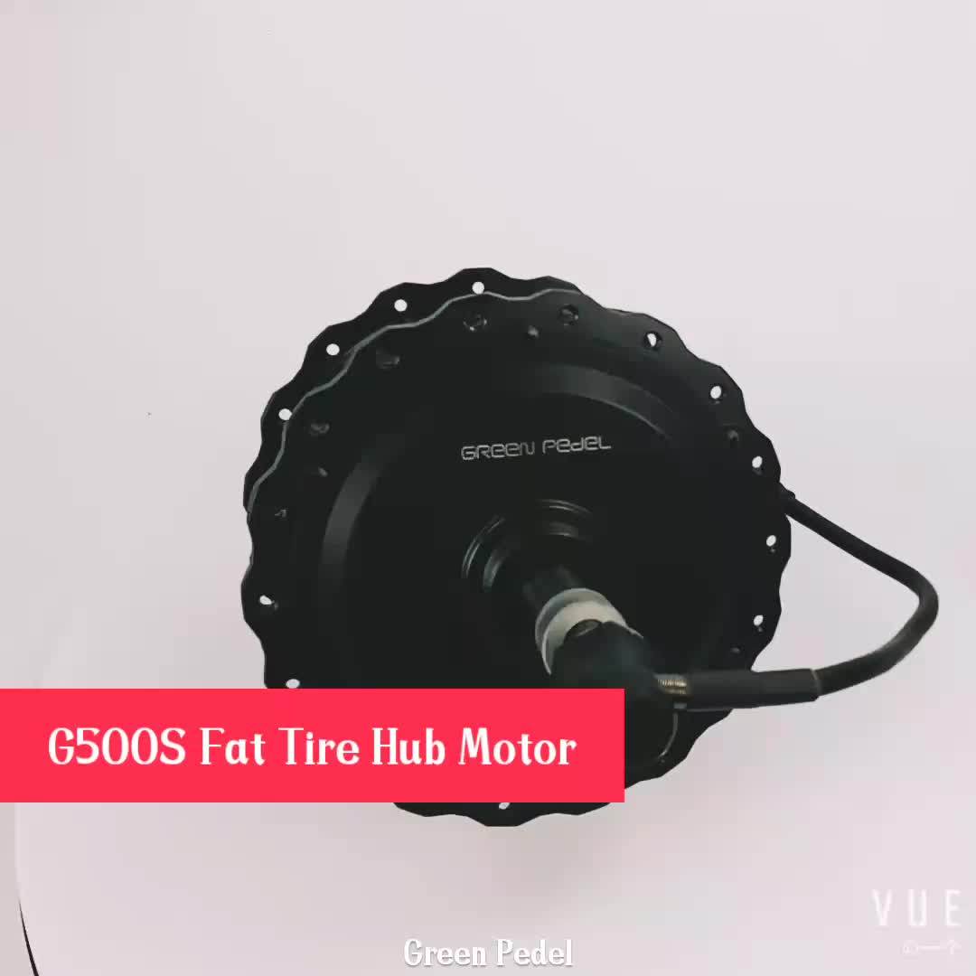 Greenpedel 36v 48v 350w 500w 750w Geared Hub Motor Fat Tire Electric
