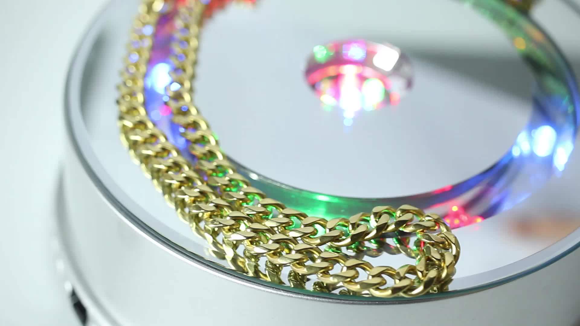 Cheap Dubai Jewelry Gold Plated Long Neck Chain Stainless Steel