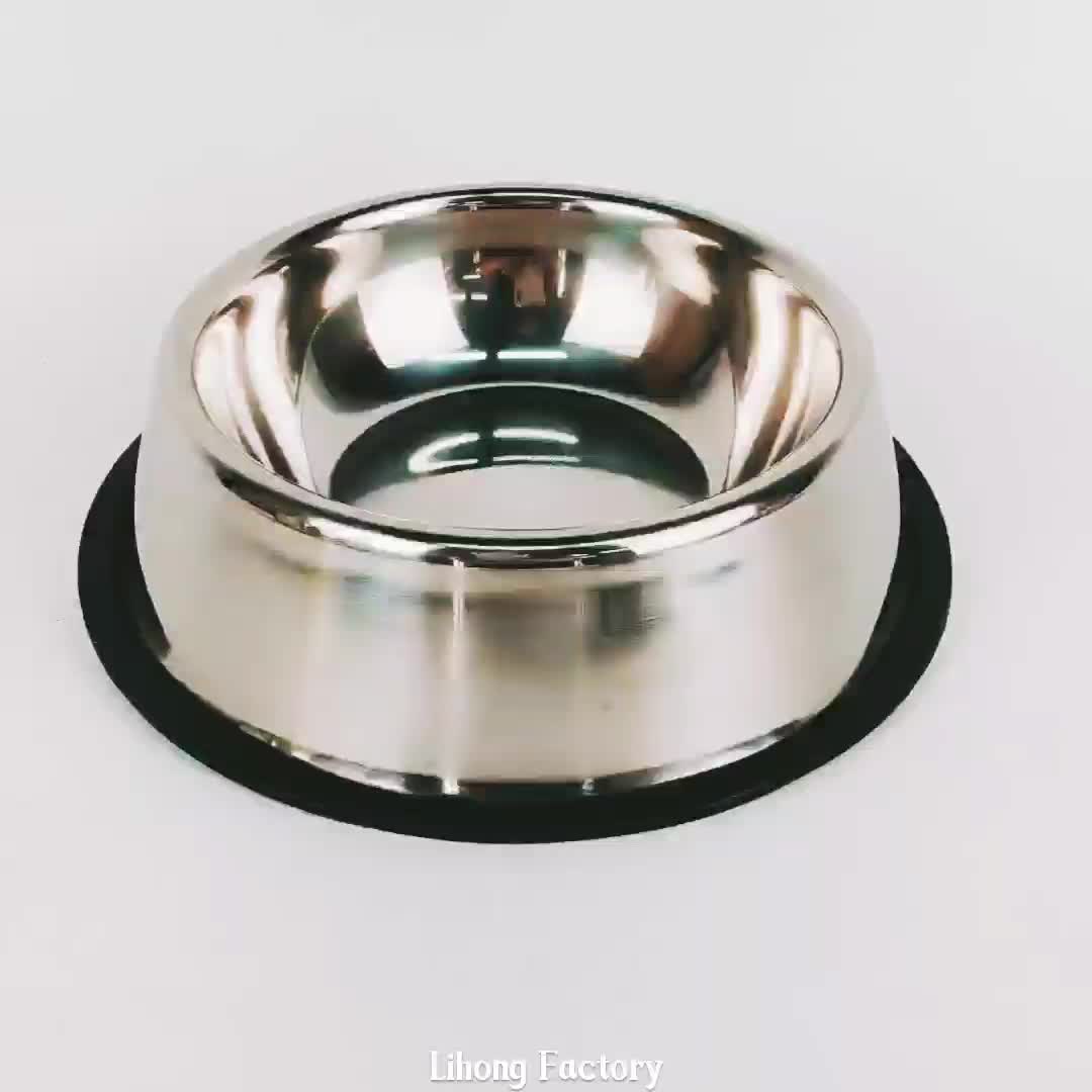 Wholesale Dog Bowl Cheap Stainless Steel Pet Feeder Metal Pet Dish Dog
