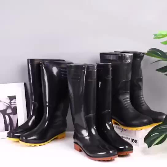 Wholesale Pvc Rainboots With Steel Toe Caps Cheap Rain Boots For Men