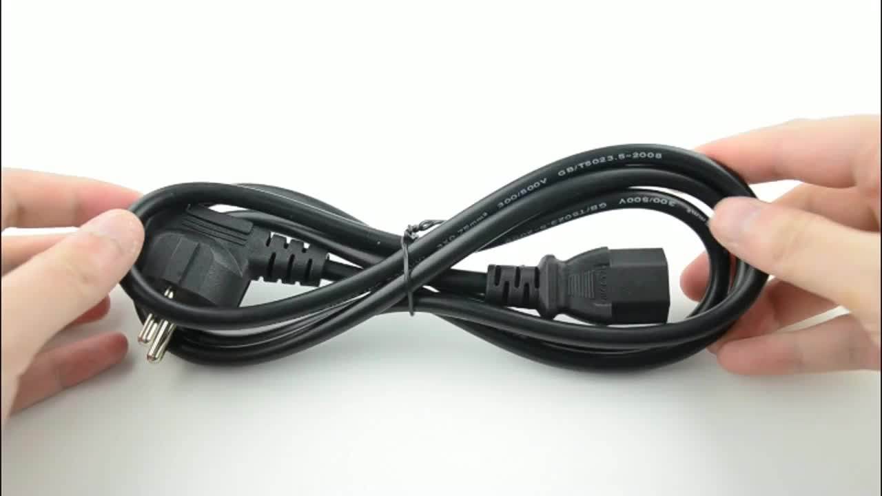 Sipu High Quality 2 Pin Ac European Power Plug Cable Wholesale Eu Ac