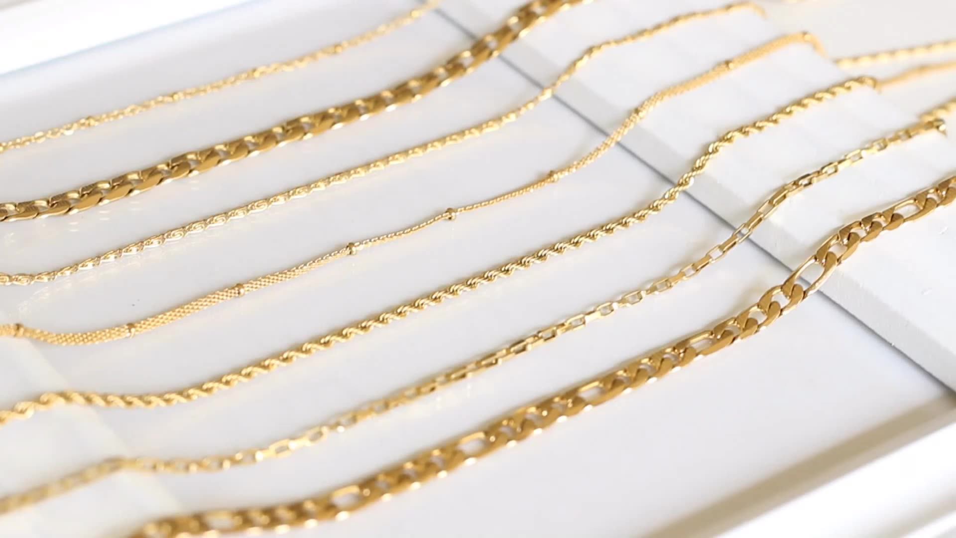 Stainless Steel 1mm Chain Necklace 