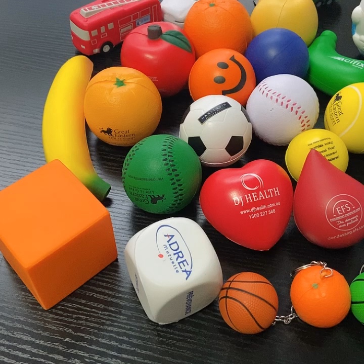 Promotional Logo Printed Pu Foam Anti Stress Ball Squeeze Toy American
