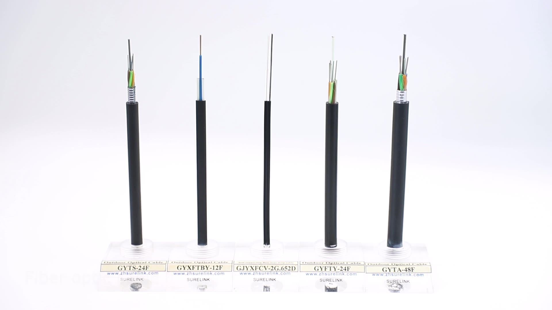 Outdoor Overhead Sm G652d Gel Filled Loose Tube Pe Jacket 1 2 4 Core