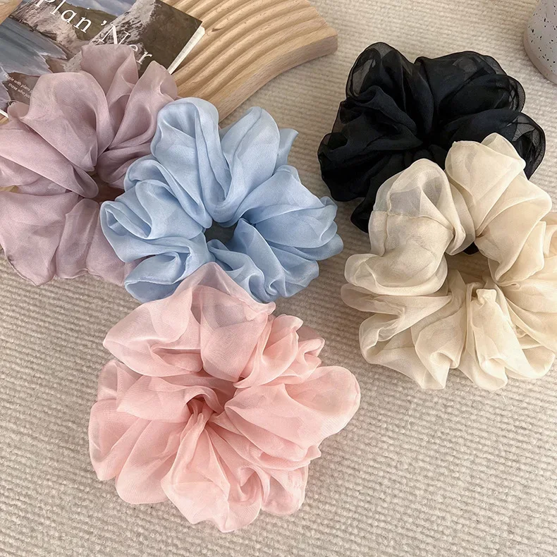 Милая шифоновая резинка для хвоста, hair rope, модный аксессуар для волос