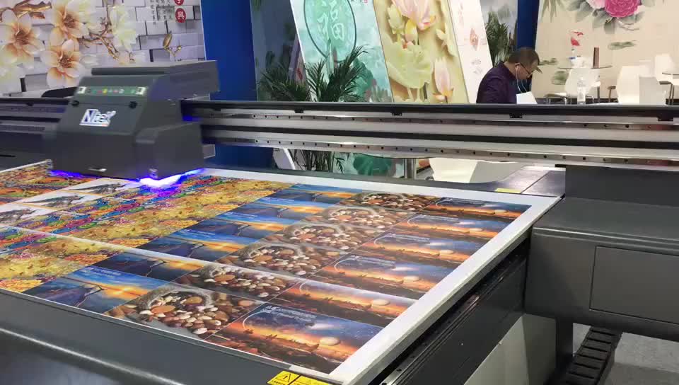 Multi Color Printing Ntek Uv Flatbed Printer With Ricoh Gen5 Head