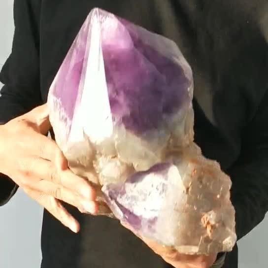 High Quality Natural Large Rock Rough Amethyst Wand Big Crystal Point Amethyst Rough Quartz
