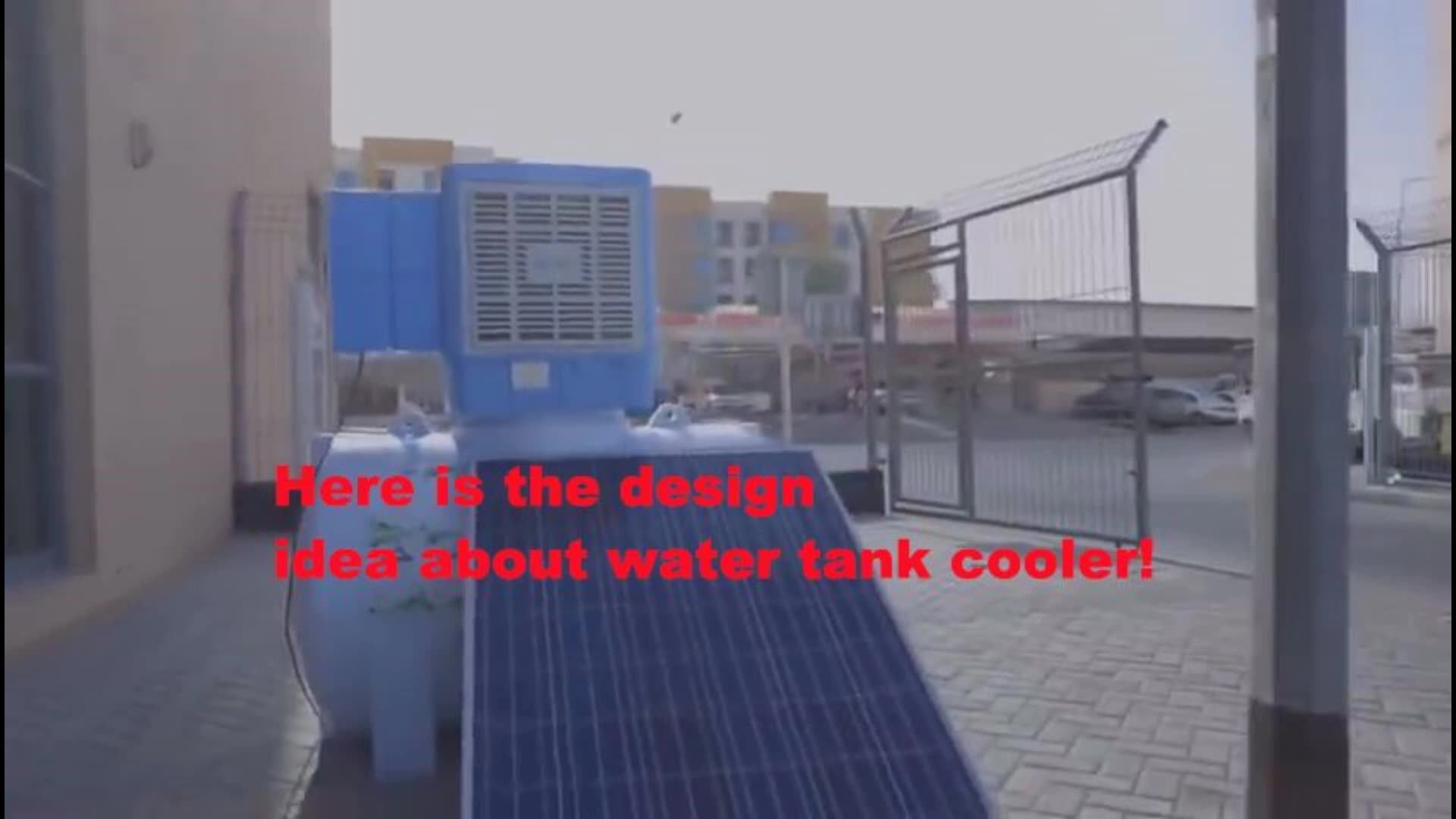 water tank cooler solar powered water cooling system forvilla air