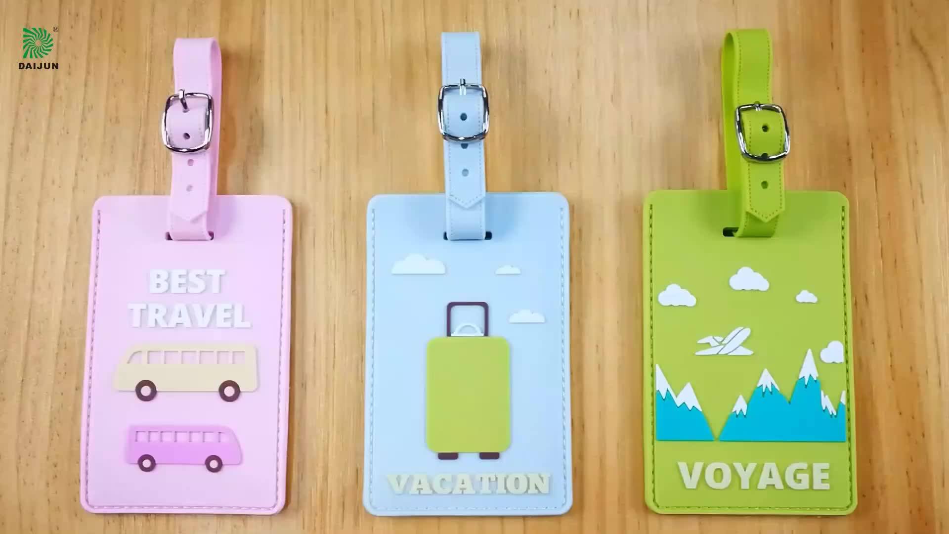 Cheap Travel Bag Accessories Rubber Luggage Tag Soft Pvc Customer