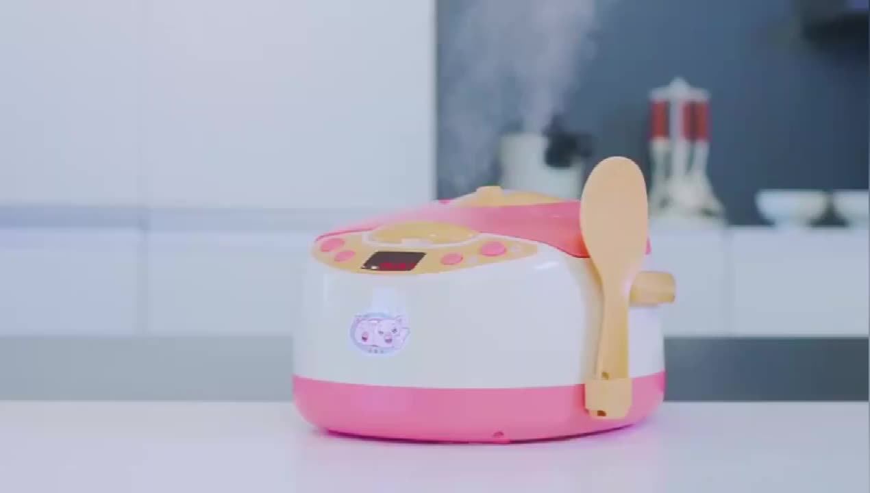 Children Play Kitchen Kit Electric Rice Cooker Toy With Steam Buy