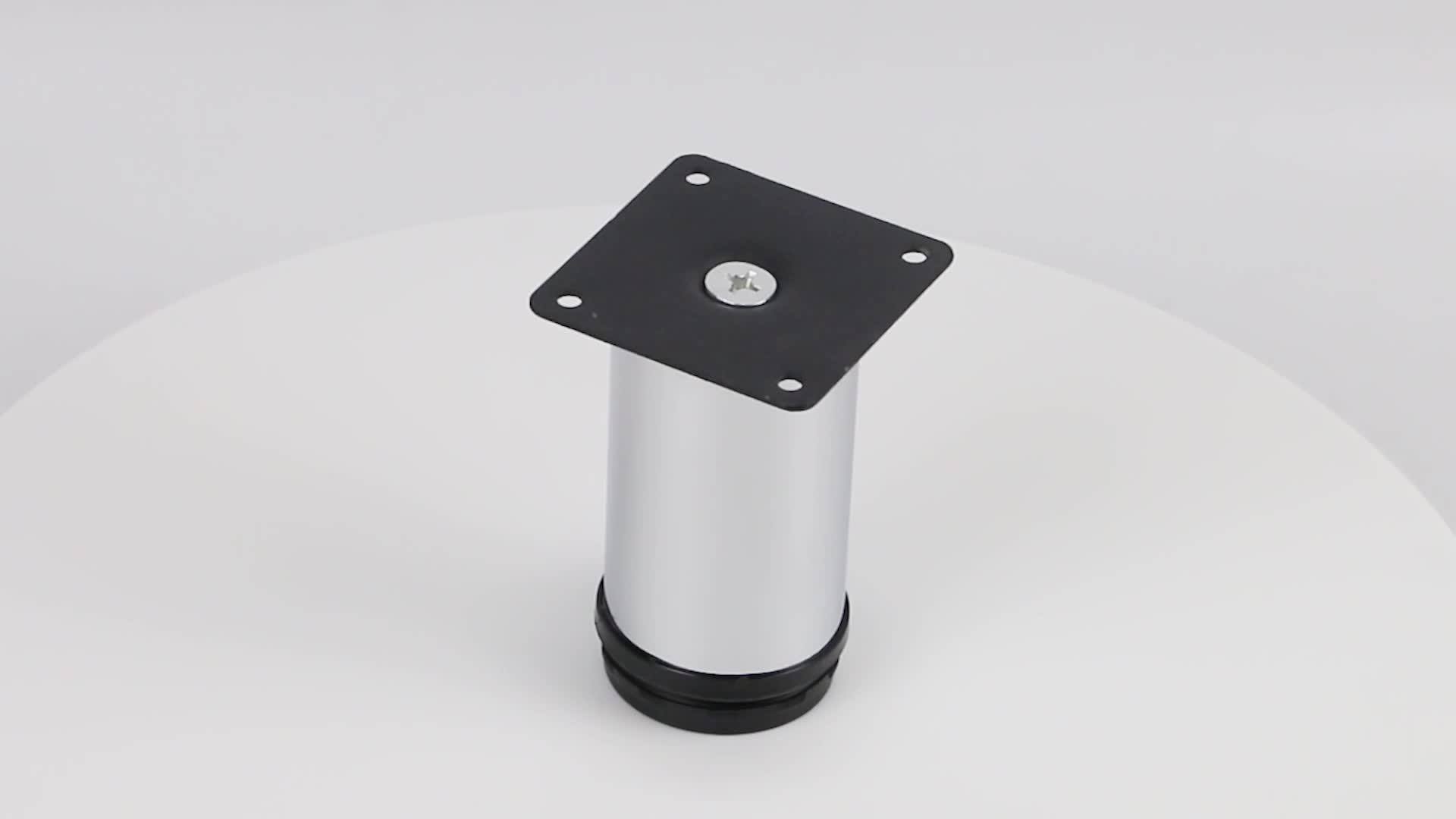 Modern Adjustable Chrome Design Metal Stainless Steel Office Table Leg