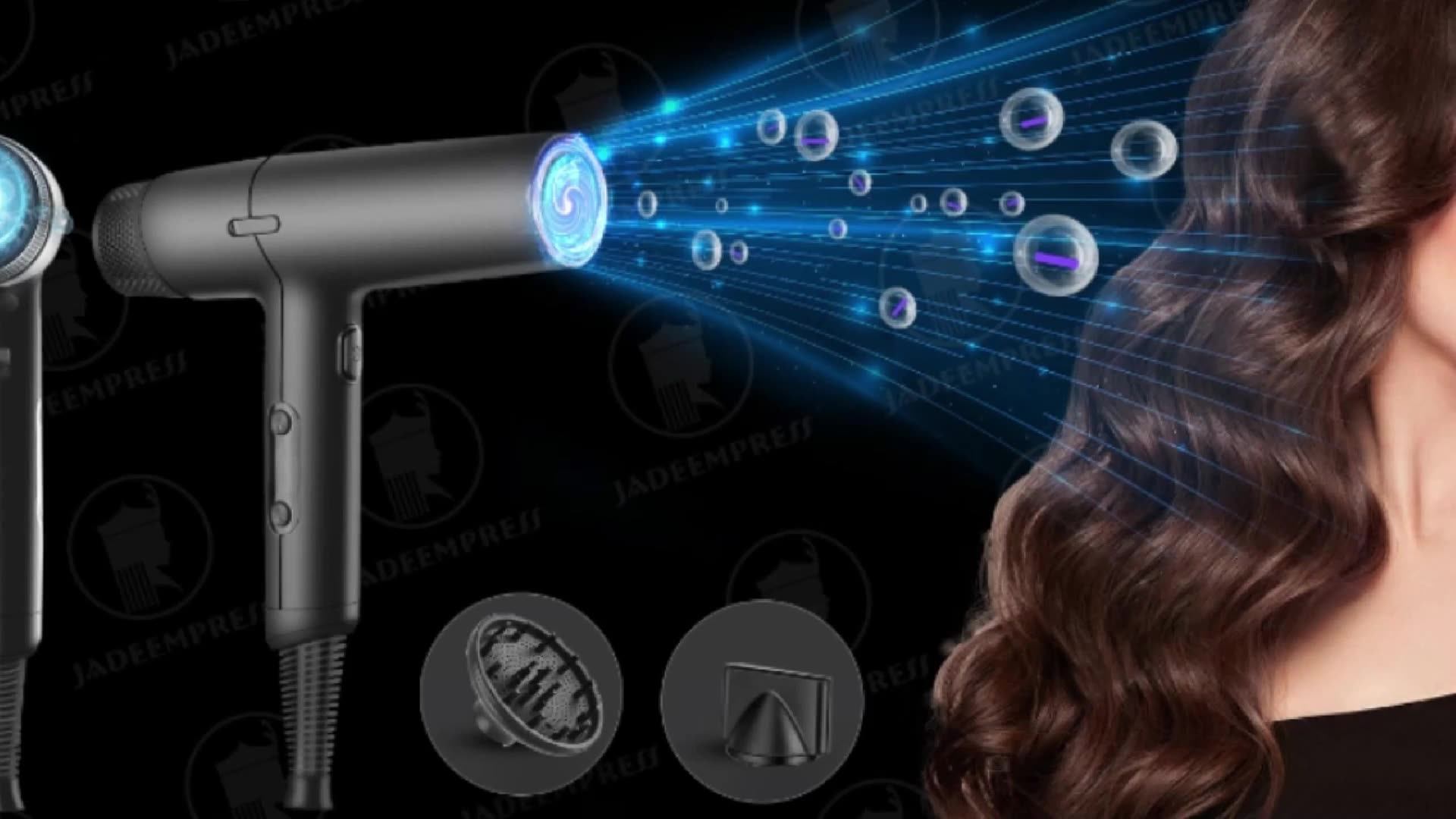 Professional Salon Hair Blow Dryer 1800w Powerful Negative Ion Electric