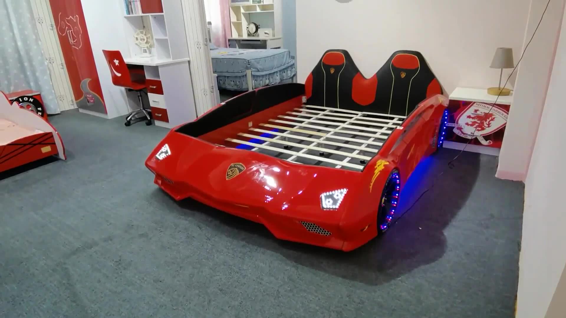 Queen Size Racing Super Car Bed Kids For Boys And Girls Buy Car Bed