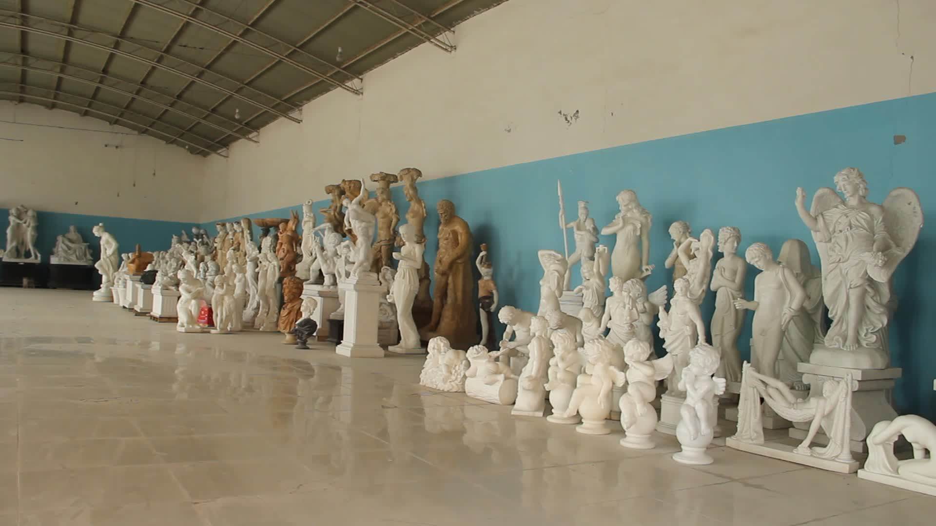 Outdoor Decoration Mix Color Large Stone Garden Female Statues Of