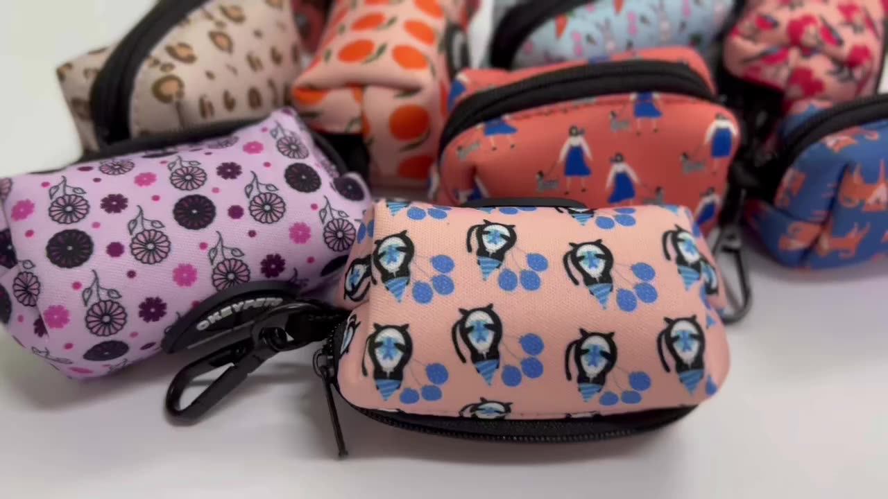 Okeypets Biodegradable Pet Poop Bag Dispenser Outdoor Lightweight