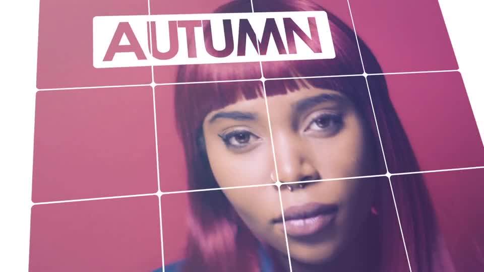 新潮动感时尚网格分屏效果个人展示幻灯片广告片头AE模板 Couture Trendy Slideshow 6.14