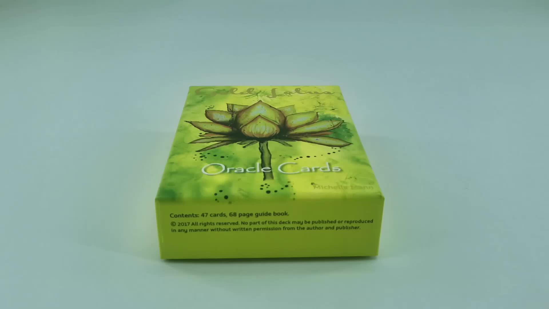 Custom 78cards Tarot Oracle Card Deck Printing Wholesale With 70x120mm