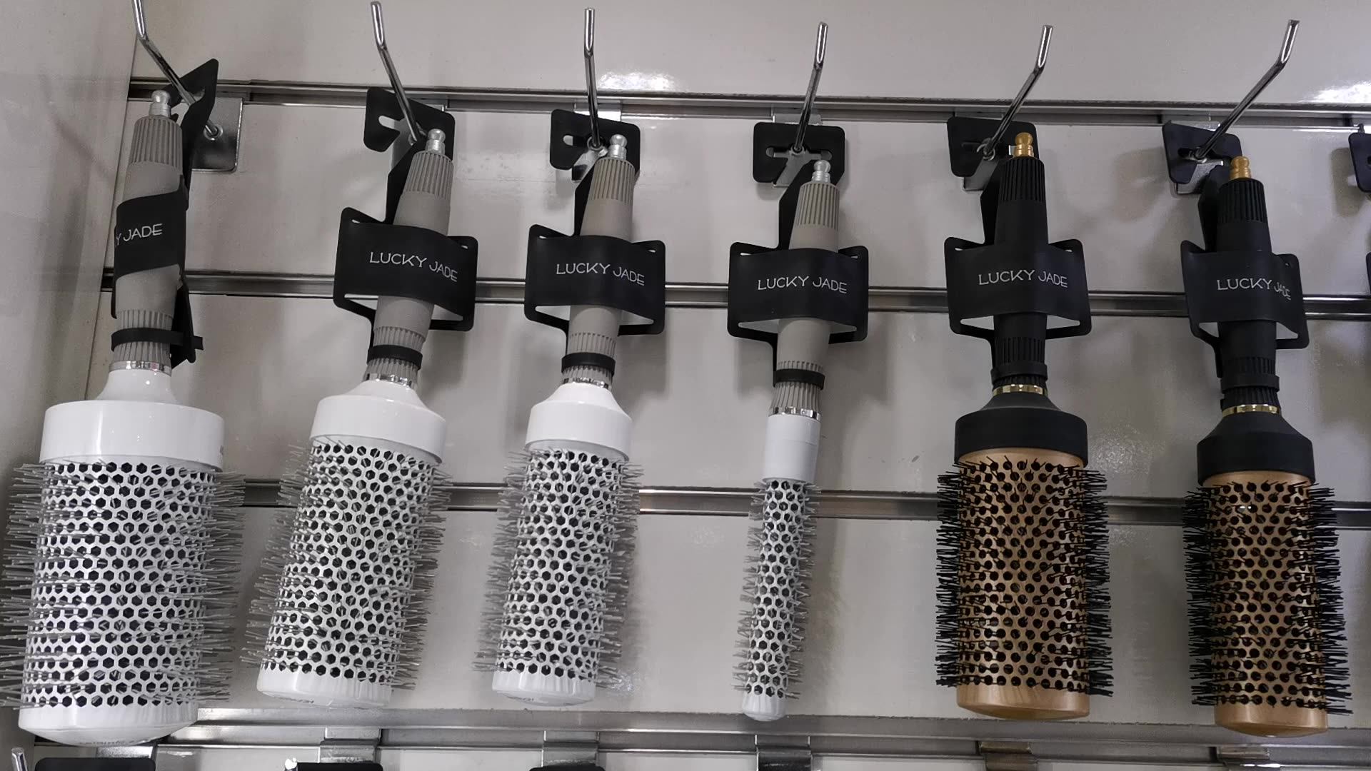 Natural Wood Thermal Nylon Bristles Brushes,Extra Long Ionic Ceramic Round Hair Brushes Buy